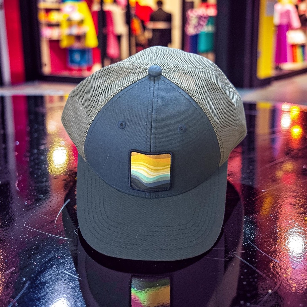 Sun Day Afternoons Snapback Hat Gray Blue Meshback Ball Cap New Adjustable!